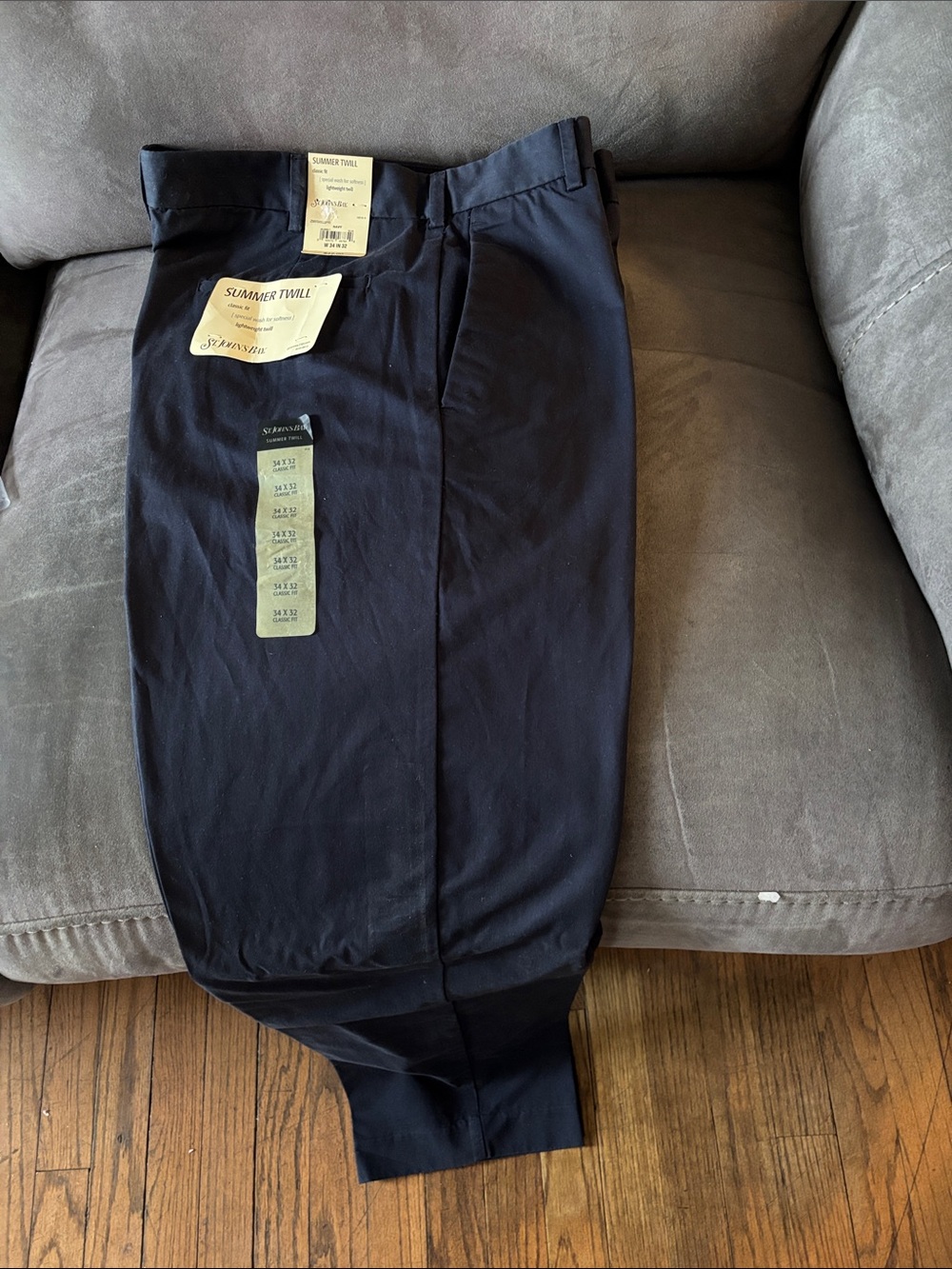 St. John's Bay Navy Blue Men's Summer Twill Pants
